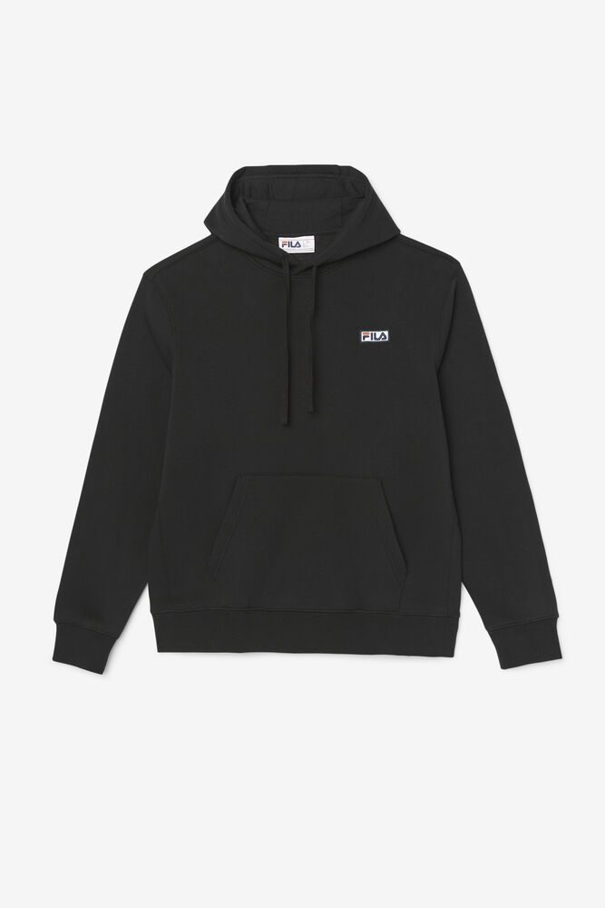 Fila Hoodie Algot Mens Black - India LEB-154360